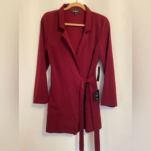 Lulu’s maroon blazer dress